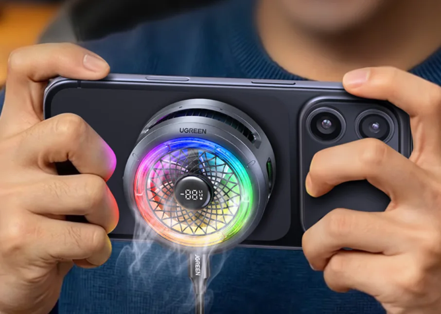 Ugreen Launches 30W Magnetic Phone Cooler with -25°C Cooling and RGB Lights