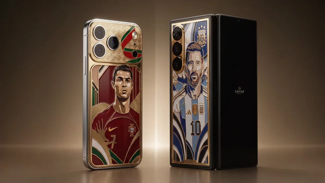 Caviar unveils Messi and Ronaldo limited-edition phones with 24K gold