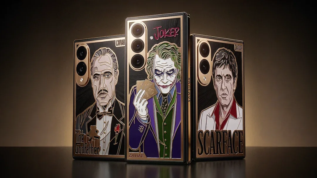 Caviar Unveils Ultra-Luxury Galaxy Z Fold 8 Collection Inspired by Scarface, The Godfather, and Joker
