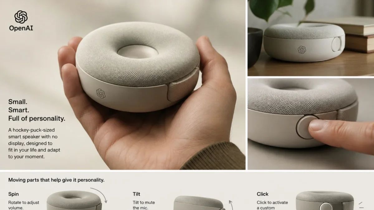 OpenAI's First Hardware: A Doughnut-Shaped Speaker and GPT-5.6 Upgrades