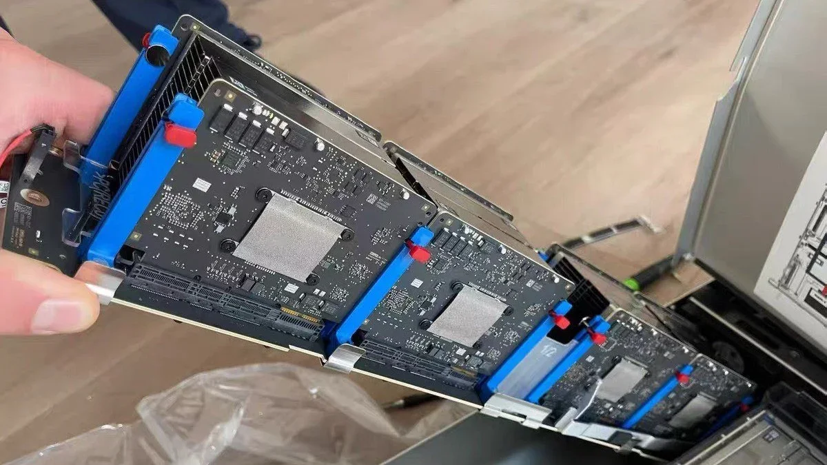 Apple's Private Cloud Compute servers may run on M5 chips, leaked photos suggest