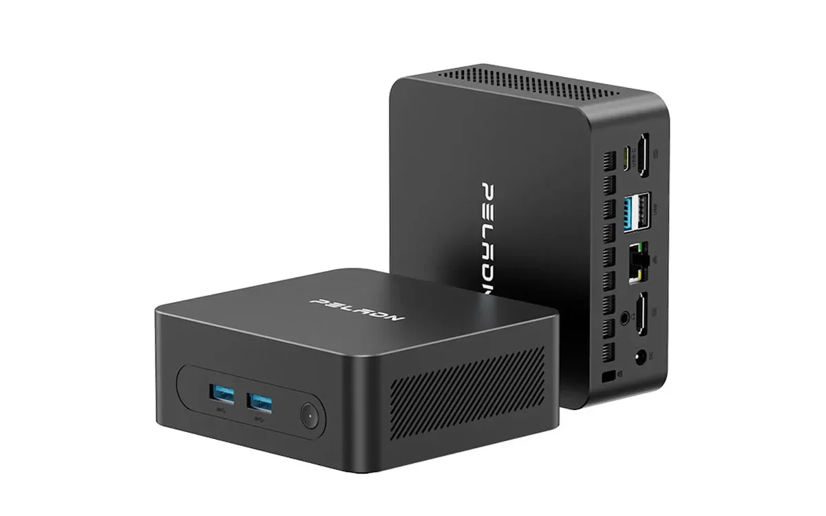 Peladn WO5 mini PC with Ryzen 5 3500U processor and triple display support