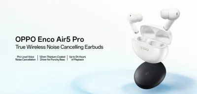 Oppo Enco Air 5 Pro Launched in India with 54-Hour Battery Life