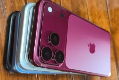 iPhone 18 Pro dummy units show four color options, including Dark Cherry