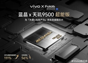 Vivo X Fold 6 to Debut with Custom Dimensity 9500 Super Edition Chip