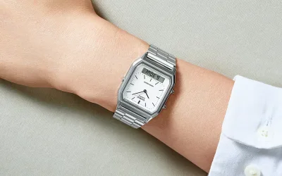 Casio Launches Vintage AQ230A-7DMQY Watch with Stainless Steel Band in the US