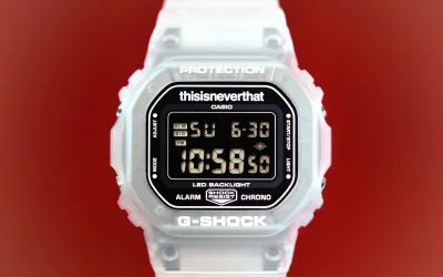 Casio Unveils Translucent G-Shock DW-5600TNT-7 in Collaboration with thisisneverthat