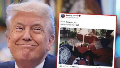 Trump's 'Great Daughter' Post Leaves Internet Baffled