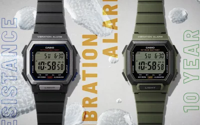 Casio Launches W738H Digital Watches in US with Vibration Alerts