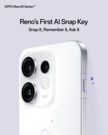 Oppo Reno 16's AI Snap Key Integrates ChatGPT, Gemini, Perplexity via ColorOS 16