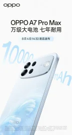 Oppo A7 Pro Max Launching August 4 with 10,000mAh Battery