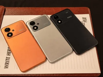 Poco M8 Power hands-on images and video leak showing color options and design