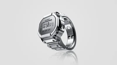 Casio CRW-H001M-8 Ring Watch Blends Smart Ring with Tiny Display