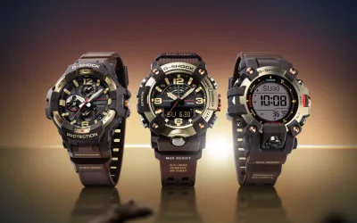 Casio Adds Three Rugged Master of G Watches with Horizon Gold Finish