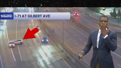 News Anchor Nearly Swears on Live TV After Witnessing Car Crash