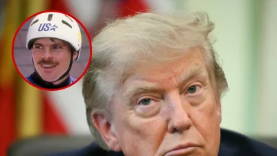 Trump Doubles Down on Reflecting Pool Vandalism Claim Against Ex-Olympian
