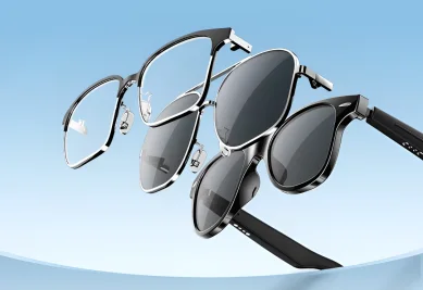 Rogbid VisionW smart glasses offer interchangeable frames, open-ear audio, and AI for $69.99