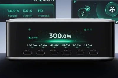 Ugreen Nexode Pro 300W Charger with Eight Ports and Smart Display Launches