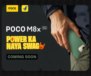 Poco M8x 5G teaser on Flipkart hints at launch, reveals design