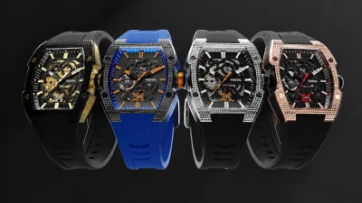 Fossil Machine X-1 debuts in India with skeletonized dial and racing cues