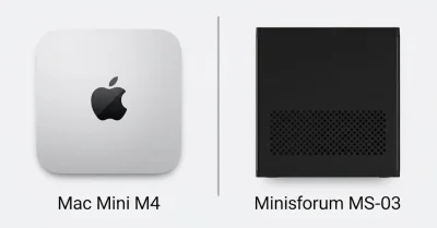 Mac mini M4 vs Minisforum MS-03: Price, Performance, Flexibility