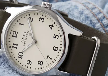 Timex Adds Compact 34mm Weekender New England Watches with Eco-Friendly Leather Straps