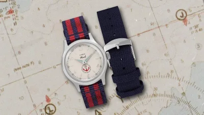 Timex x Noah MK1 Anchor watch debuts with cream dial and straps