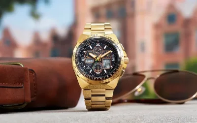 Citizen Promaster Skyhawk A-T Limited Edition: Gold-Tone Aviation Watch with Eco-Drive