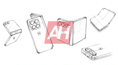 Leaked sketches reveal Motorola's wide book-style foldable