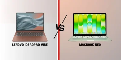 Lenovo IdeaPad Vibe vs MacBook Neo: Ports, RAM, Storage Compared