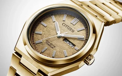 Citizen Zenshin AW0132-55P Adds Gold-Tone Super Titanium Style